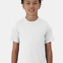Hanes Youth Cool Dri Moisture Wicking Cotton Touch Short Sleeve Crewneck T-Shirt - White - New