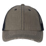Valucap Hats Mens Contrast Stitch Adjustable Hat - Olive Green/Navy Blue - Coming Soon