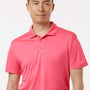 AllPro Mens Pro Lock Performance Moisture Wicking Short Sleeve Polo Shirt - Bright Pink - Coming Soon