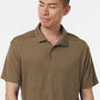 AllPro Mens Pro Lock Performance Moisture Wicking Short Sleeve Polo Shirt - Cigar Brown - Coming Soon