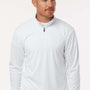AllPro Mens Pro Lock Performance Moisture Wicking 1/4 Zip Sweatshirt - White - Coming Soon