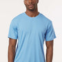 AllPro Mens Pro Lock Performance Moisture Wicking Short Sleeve Crewneck T-Shirt - Carolina Blue - Coming Soon