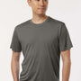AllPro Mens Pro Lock Performance Moisture Wicking Short Sleeve Crewneck T-Shirt - Charcoal Grey - Coming Soon