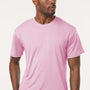 AllPro Mens Pro Lock Performance Moisture Wicking Short Sleeve Crewneck T-Shirt - Light Pink - Coming Soon