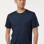 AllPro Mens Pro Lock Performance Moisture Wicking Short Sleeve Crewneck T-Shirt - Navy Blue - Coming Soon