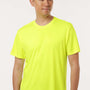 AllPro Mens Pro Lock Performance Moisture Wicking Short Sleeve Crewneck T-Shirt - Neon Yellow - Coming Soon