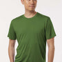 AllPro Mens Pro Lock Performance Moisture Wicking Short Sleeve Crewneck T-Shirt - Olive Green - Coming Soon