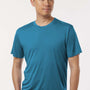 AllPro Mens Pro Lock Performance Moisture Wicking Short Sleeve Crewneck T-Shirt - Pacific Blue - Coming Soon