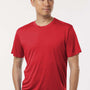 AllPro Mens Pro Lock Performance Moisture Wicking Short Sleeve Crewneck T-Shirt - Red - Coming Soon