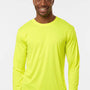 AllPro Mens Pro Lock Performance Moisture Wicking Long Sleeve Crewneck T-Shirt - Neon Yellow - Coming Soon