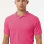 AllPro Mens Wrinkle Resistant Pique Short Sleeve Polo Shirt - Bright Pink - Coming Soon