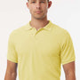 AllPro Mens Wrinkle Resistant Pique Short Sleeve Polo Shirt - Light Yellow - Coming Soon