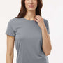 AllPro Womens Pro Lock Performance Moisture Wicking Short Sleeve Crewneck T-Shirt - Heather Steel Grey - Coming Soon