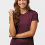 AllPro Womens Pro Lock Performance Moisture Wicking Short Sleeve Crewneck T-Shirt - Maroon - Coming Soon