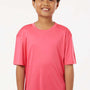 AllPro Youth Pro Lock Performance Moisture Wicking Short Sleeve Crewneck T-Shirt - Bright Pink - Coming Soon