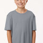 AllPro Youth Pro Lock Performance Moisture Wicking Short Sleeve Crewneck T-Shirt - Heather Steel Grey - Coming Soon