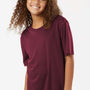 AllPro Youth Pro Lock Performance Moisture Wicking Short Sleeve Crewneck T-Shirt - Maroon - Coming Soon