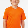AllPro Youth Pro Lock Performance Moisture Wicking Short Sleeve Crewneck T-Shirt - Neon Orange - Coming Soon