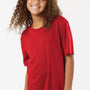 AllPro Youth Pro Lock Performance Moisture Wicking Short Sleeve Crewneck T-Shirt - Red - Coming Soon