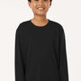 AllPro Youth Pro Lock Performance Moisture Wicking Long Sleeve Crewneck T-Shirt - Black - Coming Soon