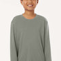 AllPro Youth Pro Lock Performance Moisture Wicking Long Sleeve Crewneck T-Shirt - Greystone - Coming Soon
