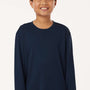 AllPro Youth Pro Lock Performance Moisture Wicking Long Sleeve Crewneck T-Shirt - Navy Blue - Coming Soon