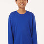 AllPro Youth Pro Lock Performance Moisture Wicking Long Sleeve Crewneck T-Shirt - Royal Blue - Coming Soon