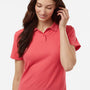 AllPro Womens Wrinkle Resistant Pique Short Sleeve Polo Shirt - Coral - Coming Soon