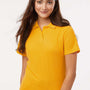 AllPro Womens Wrinkle Resistant Pique Short Sleeve Polo Shirt - Gold - Coming Soon