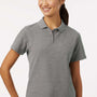 AllPro Womens Wrinkle Resistant Pique Short Sleeve Polo Shirt - Heather Granite Grey - Coming Soon