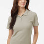 AllPro Womens Wrinkle Resistant Pique Short Sleeve Polo Shirt - Sand Brown - Coming Soon