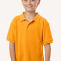 AllPro Youth Wrinkle Resistant Pique Short Sleeve Polo Shirt - Gold - Coming Soon