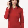 AllPro Womens Pro Lock Performance Moisture Wicking 1/4 Zip Sweatshirt - Red - Coming Soon