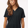 AllPro Womens Pro Lock Performance Moisture Wicking Short Sleeve Polo Shirt - Black - Coming Soon