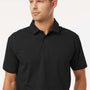 AllPro Mens Sorona Pro Flex Wrinkle Resistant Short Sleeve Polo Shirt - Black - New