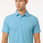 AllPro Mens Sorona Pro Flex Wrinkle Resistant Short Sleeve Polo Shirt - Cloud Blue - New