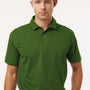 AllPro Mens Sorona Pro Flex Wrinkle Resistant Short Sleeve Polo Shirt - Olive Green - New
