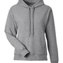 J America Womens Electric Fleece Hooded Sweatshirt Hoodie w/ Pockets - Electric Slate Grey - New