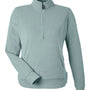 J America Womens Element Fleece 1/4 Zip Sweatshirt w/ Pockets - Peacock - New
