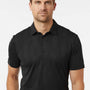 Adidas Mens Ultimate Textured Short Sleeve Polo Shirt - Carbon Black - New