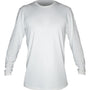 Anetik Mens Low Pro Tech Moisture Wicking Long Sleeve Crewneck T-Shirt - Heather White - New