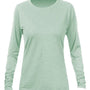 Anetik Womens Breeze Tech Moisture Wicking Long Sleeve Crewneck T-Shirt - Heather Olive Green - Coming Soon