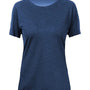 Anetik Womens Breeze Tech Moisture Wicking Short Sleeve Crewneck T-Shirt - Heather Navy Blue - Coming Soon