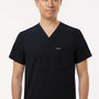 Jaanuu Unisex Holmes Everyday 1 Pocket V-Neck Scrub Top - Black - Coming Soon