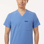 Jaanuu Unisex Holmes Everyday 1 Pocket V-Neck Scrub Top - Ceil Blue - Coming Soon