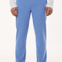 Jaanuu Mens Rhodes Everyday Moisture Wicking Straight Leg Scrub Pants w/ Pockets - Ceil Blue - New