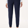 Jaanuu Womens Silex Knit Waist Moisture Wicking Scrub Jogger Pants w/ Pockets - Midnight Navy Blue - New