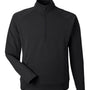 J America Mens Apex Fleece 1/4 Zip Sweatshirt w/ Pockets - Black - New