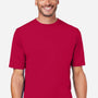 Core 365 Mens Capital Performance Moisture Wicking Short Sleeve Crewneck T-Shirt - Classic Red - New