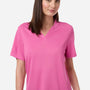 Core 365 Womens Nova Performance Pique Moisture Wicking Short Sleeve Polo Shirt - Charity Pink - New